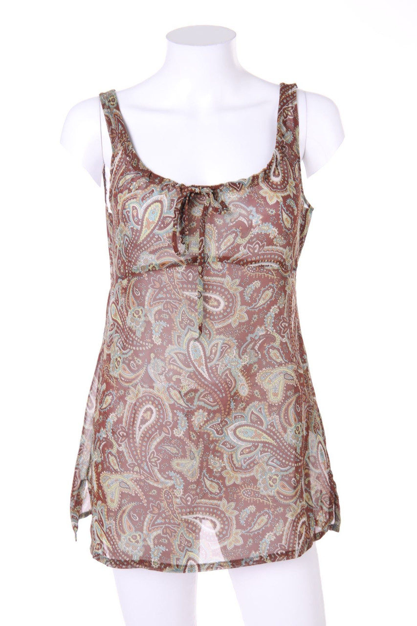 ZARA WOMAN - Blusentop mit Paisley-Print - M