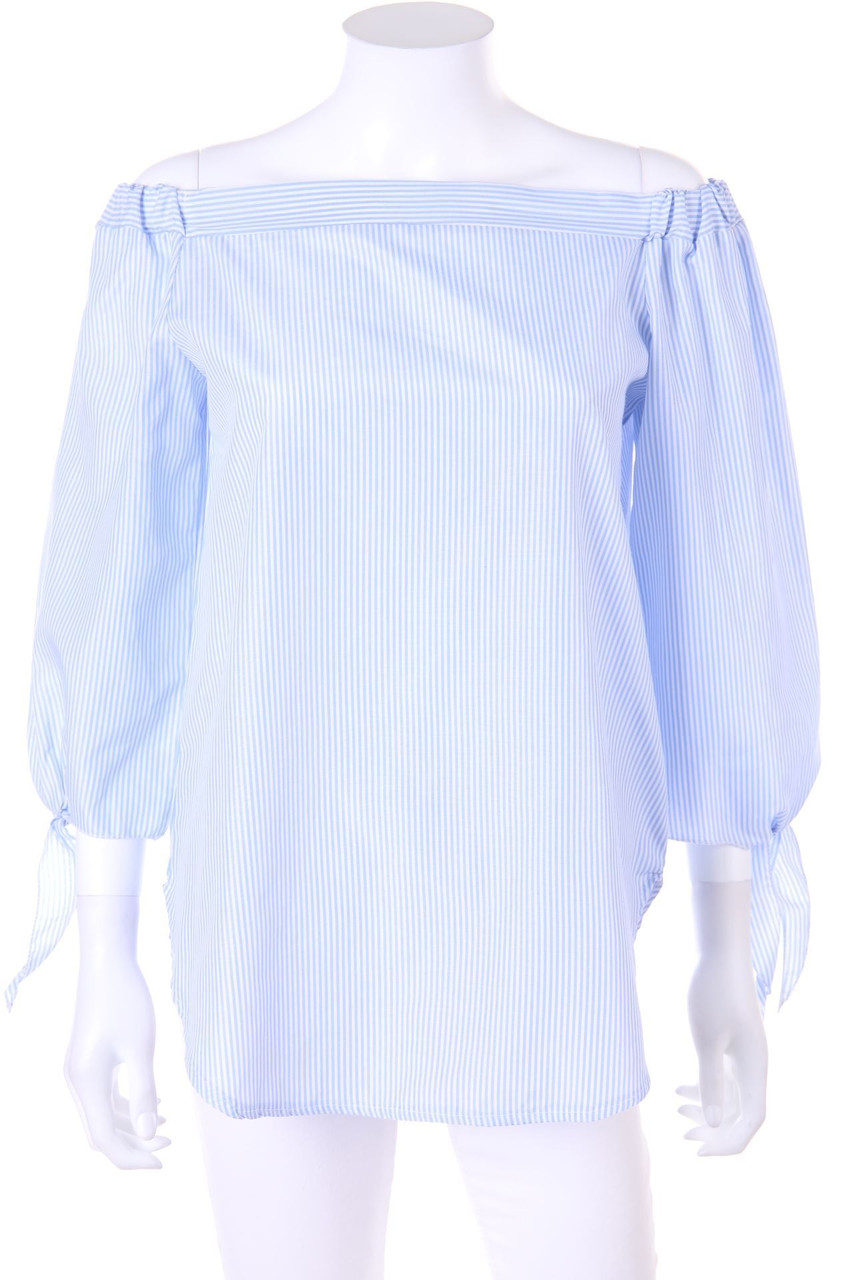 No Label - Off-the-shoulder blouse with Stripes - D 42