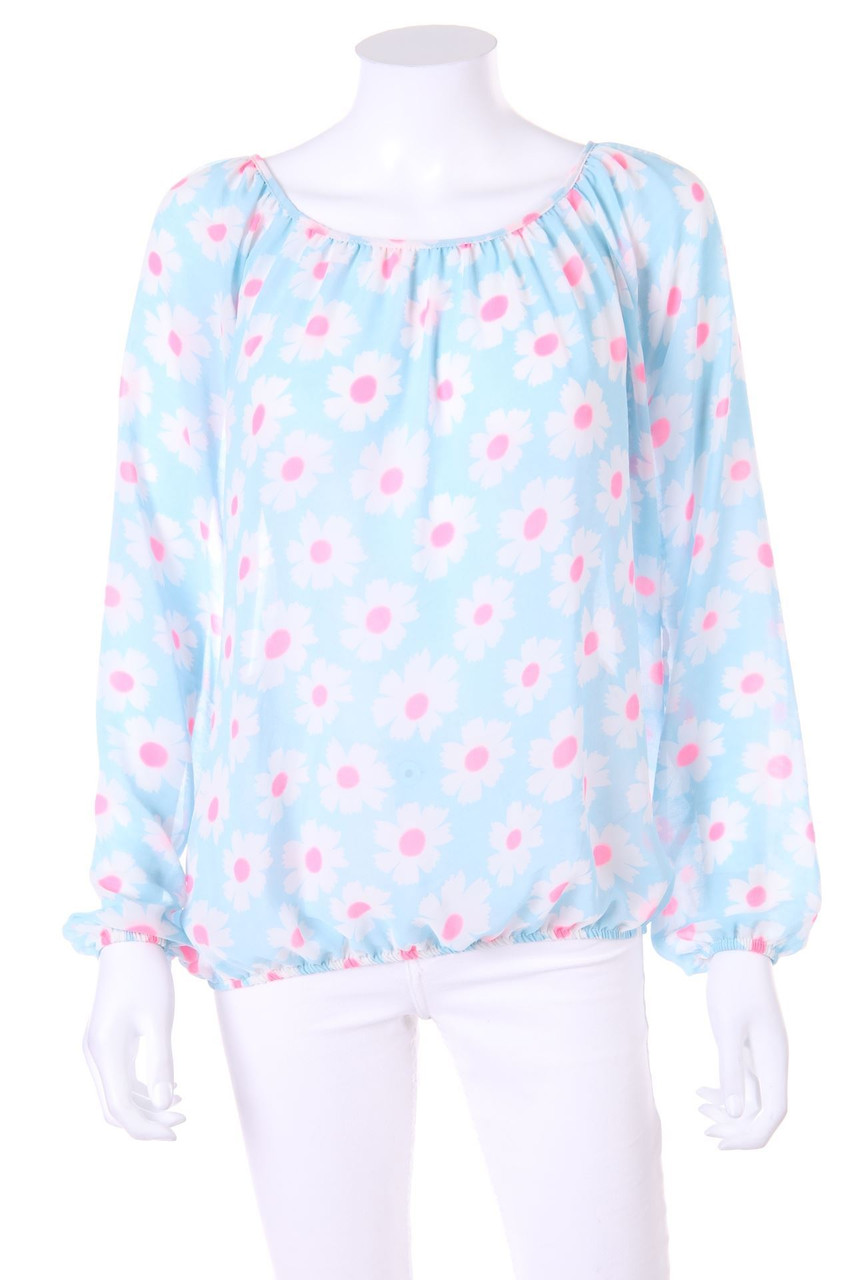 TODAY - Blouse with Flower Print - M