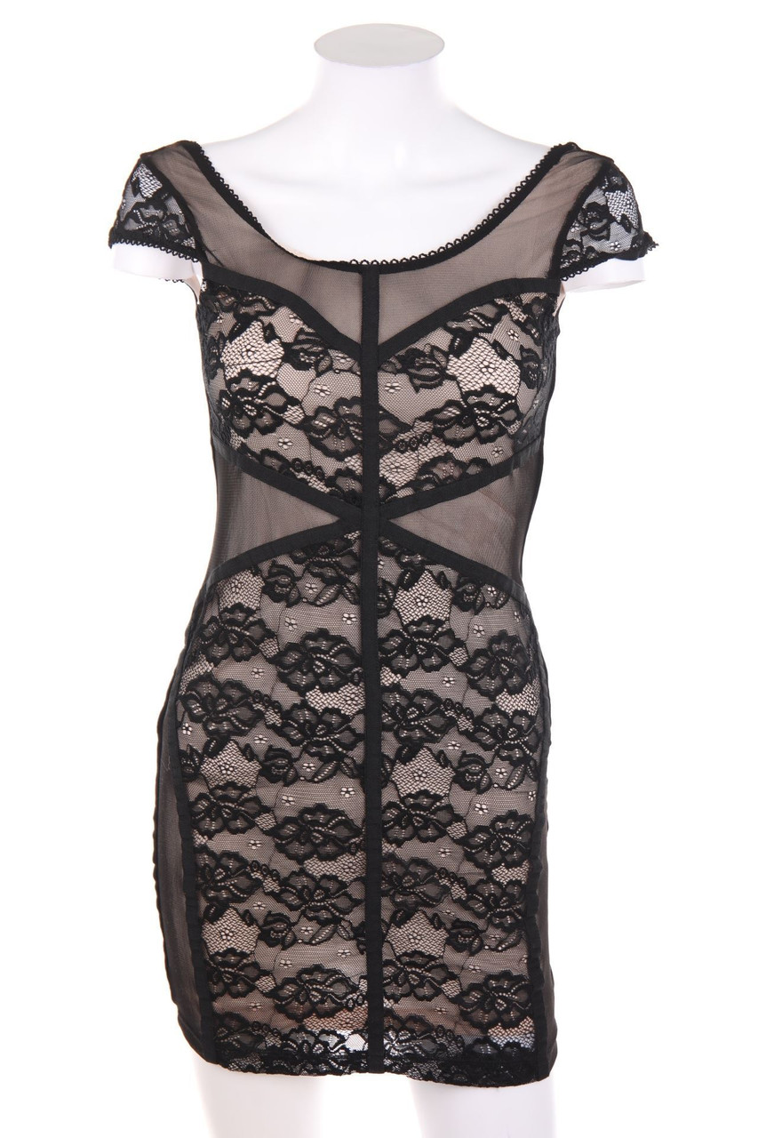 H&M DIVIDED - Party-Kleid mit Spitzen-Einsatz - D 36