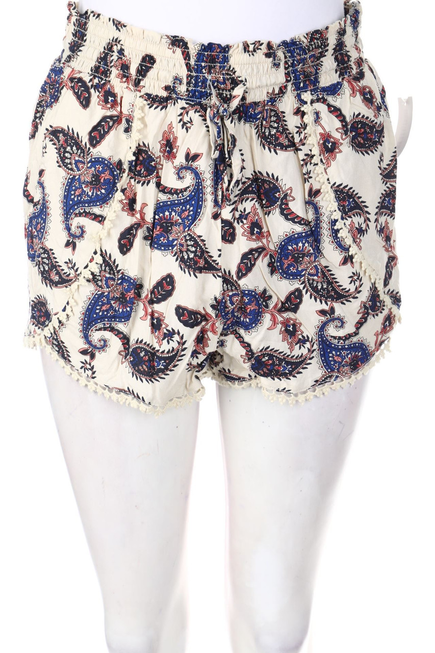 No Label - Shorts with Paisley Print - D 38