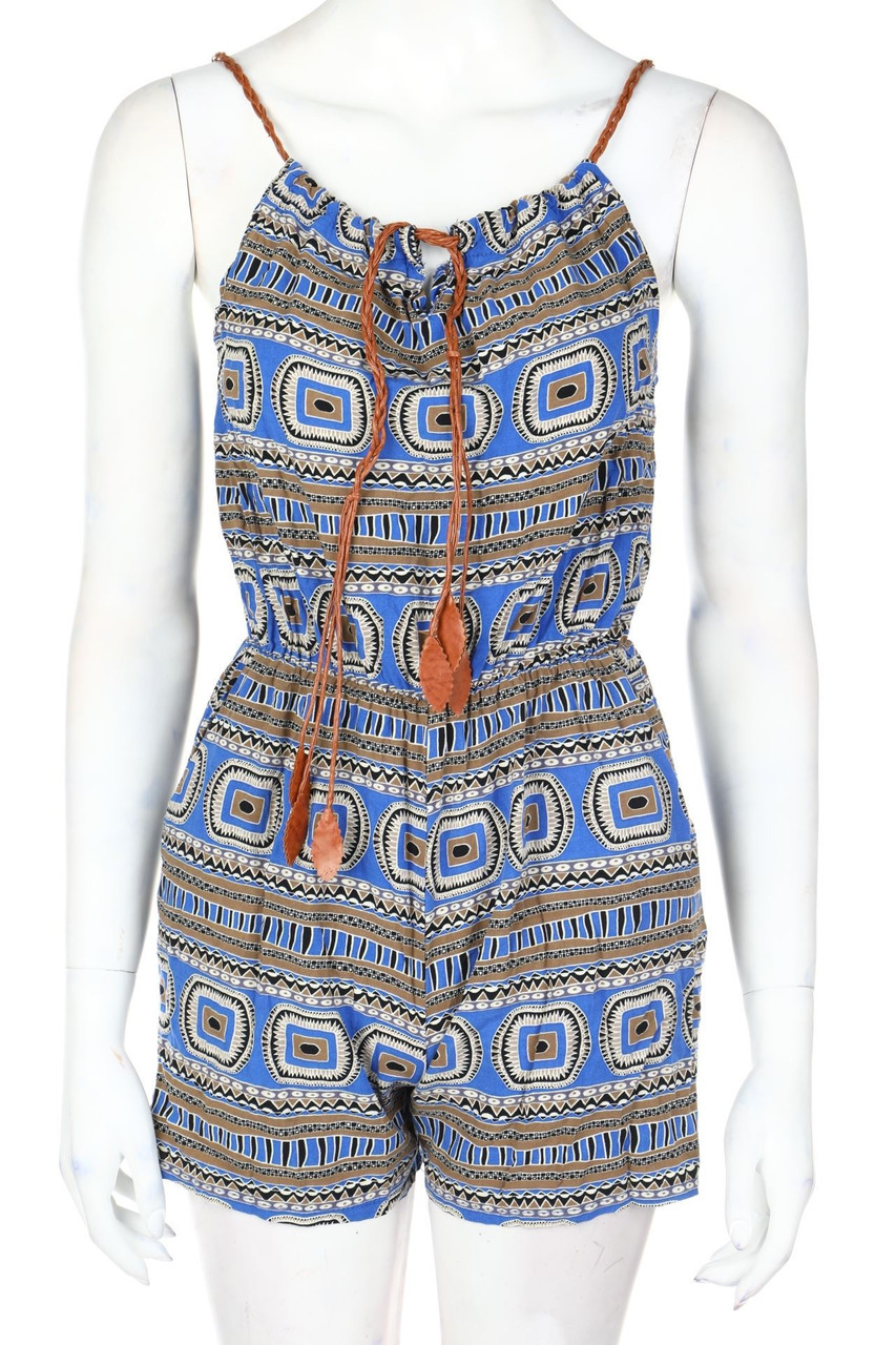 SECONDHAND - dress with Faux Leather Details - S