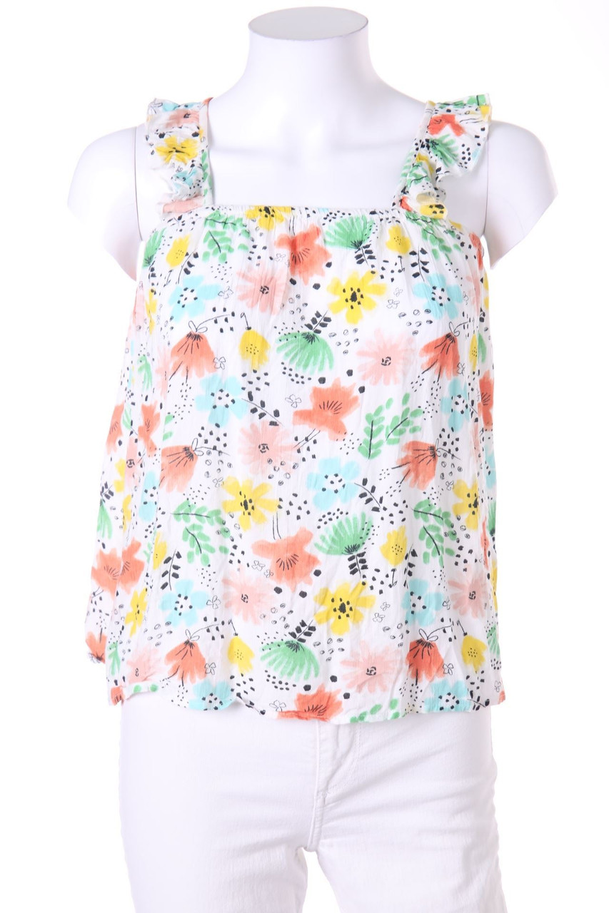 No Label - Racerback Top with floral print - D 36