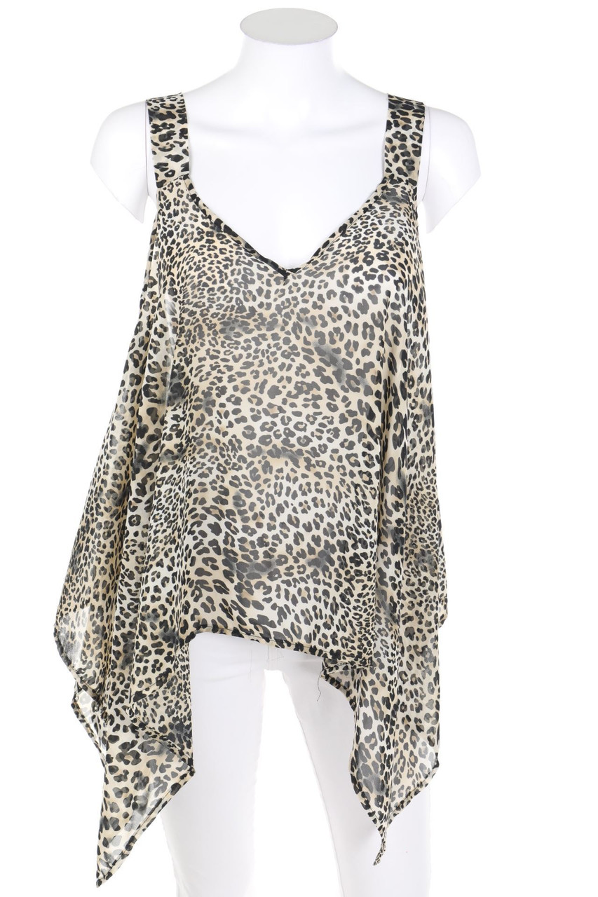 MORGAN - Oversize-Top with Leo Print - D 36