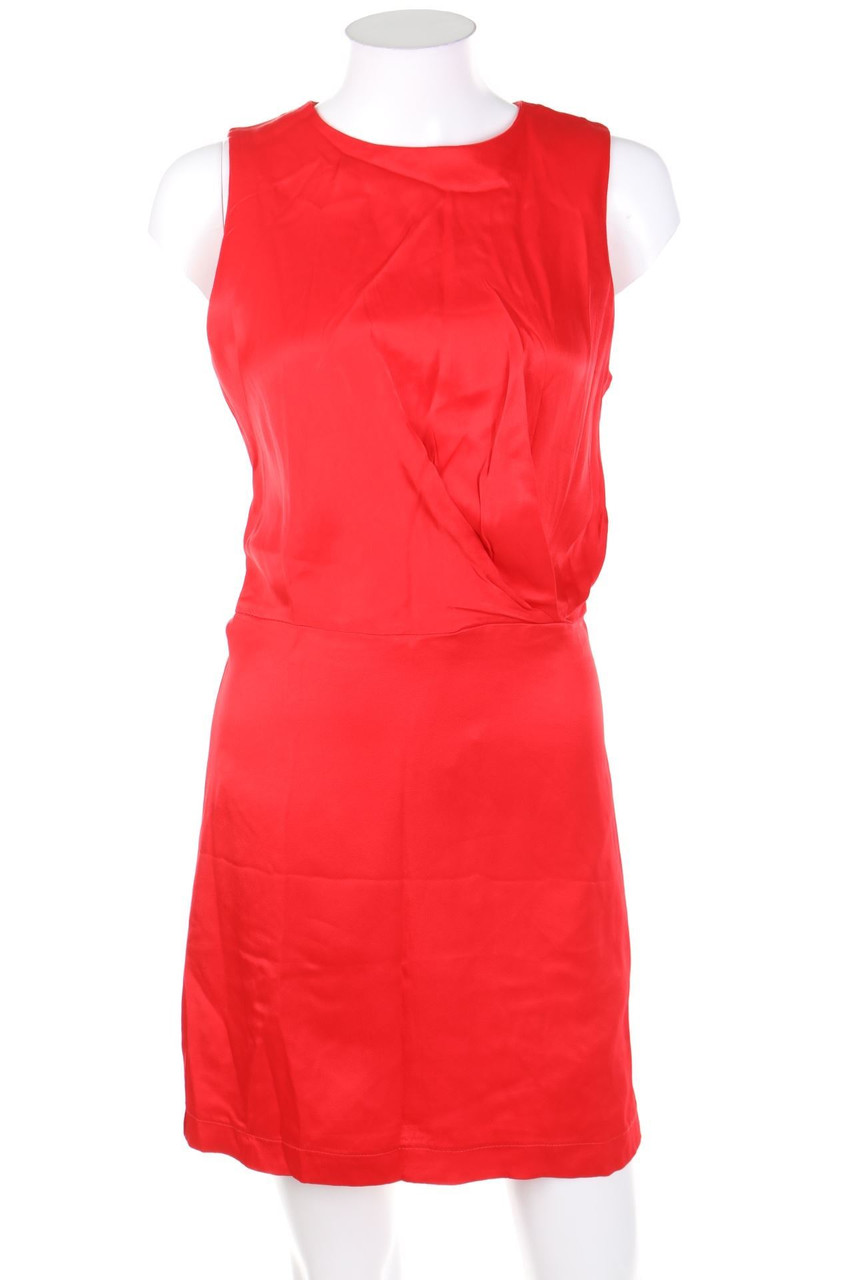 MANGO - Etui-Kleid aus Satin - S