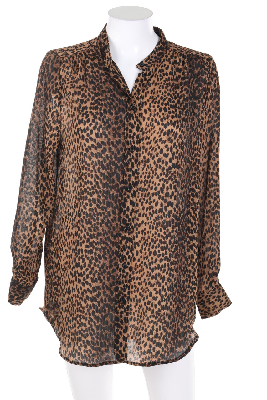 H&M - Hemd-Bluse mit Animal-Print - D 36