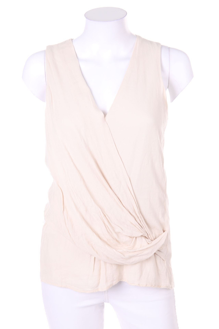 MANGO COLLECTION - Blouse Top with Draping - XS