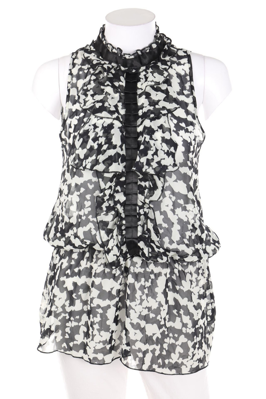 MORGAN - Volants-Blouse Top with Pattern - D 38-40