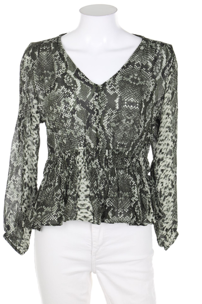 H&M - Bluse aus Crêpe mit Animal-Print - D 34
