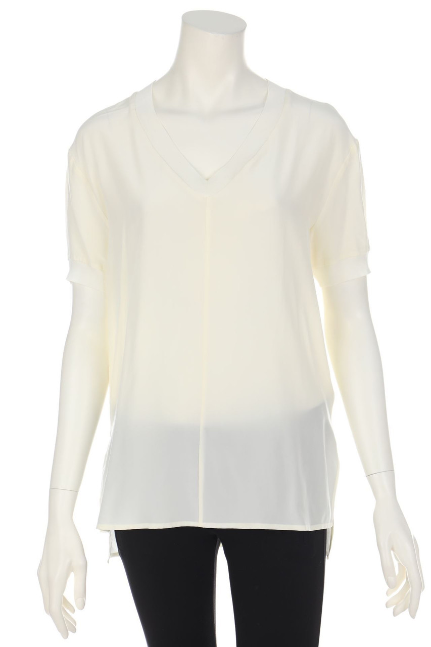 FALCONERI - Silk Blouse with Overcut Shoulder - S
