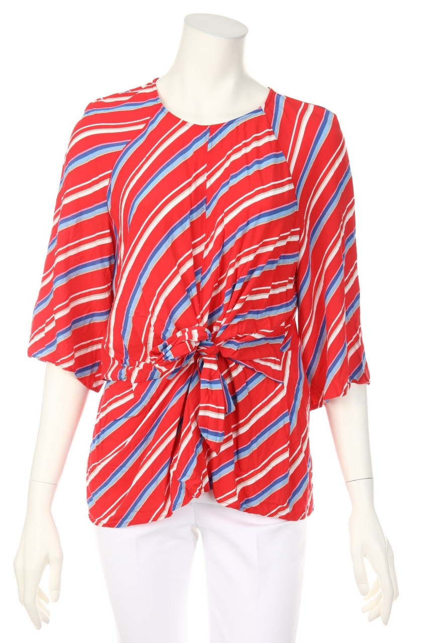 TAIFUN - Bluse mit 3/4-Ärmel mit Drapierung - D 36-38