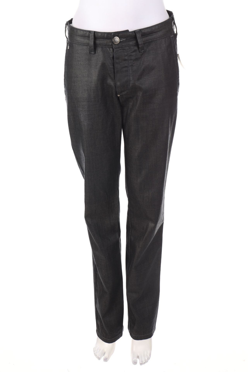 GUESS by Marciano - Coated Straight Cut Jeans with Logo Patch - W30