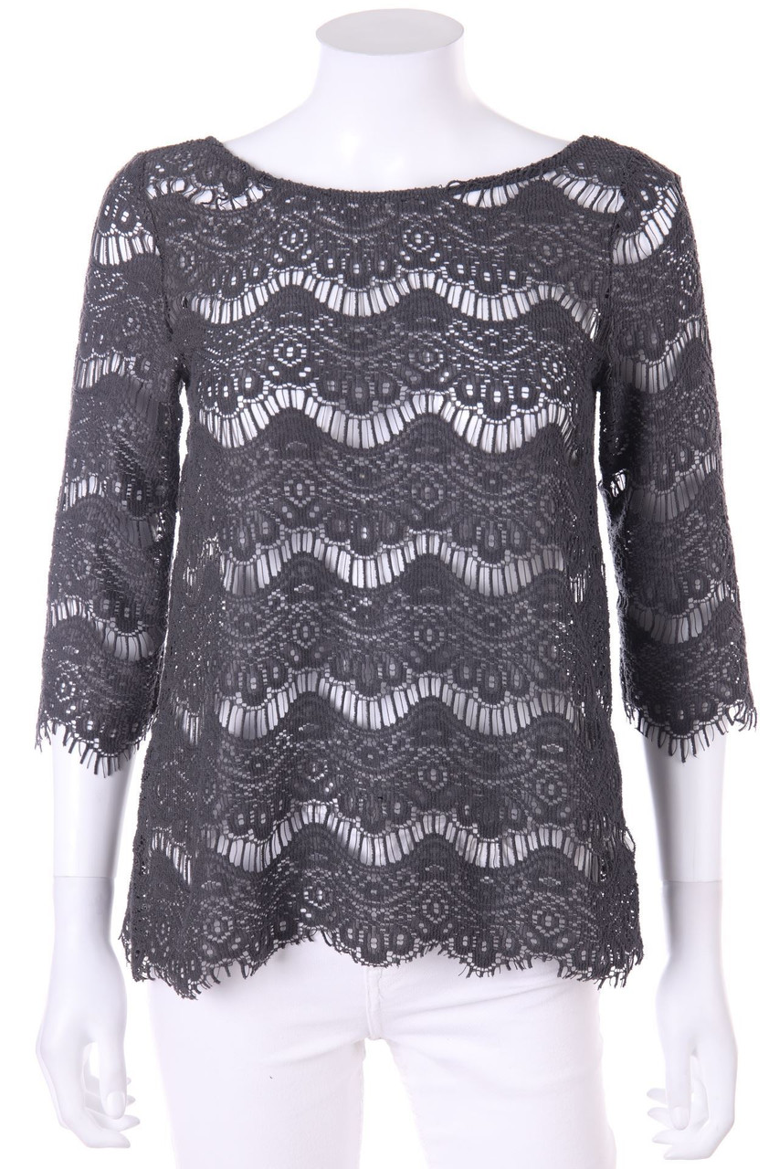 ZARA TRF - Strick-Pullover mit Zipper - S