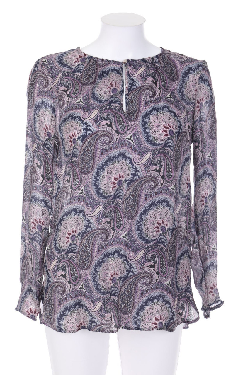 Massimo Dutti - Seiden-Bluse mit floralem Muster - D 34