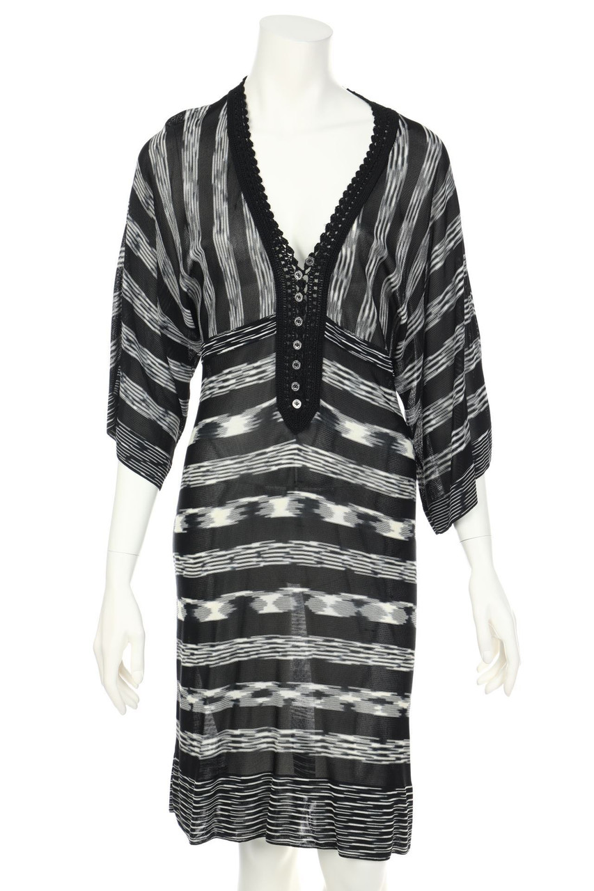 KAREN MILLEN - Knit Dress with Batwing Sleeves - D 30-32