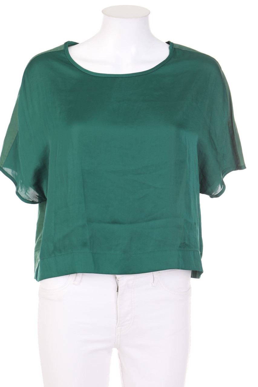 G-STAR RAW - Kurzarm-Bluse aus Satin mit überschnittener Schulter - XS