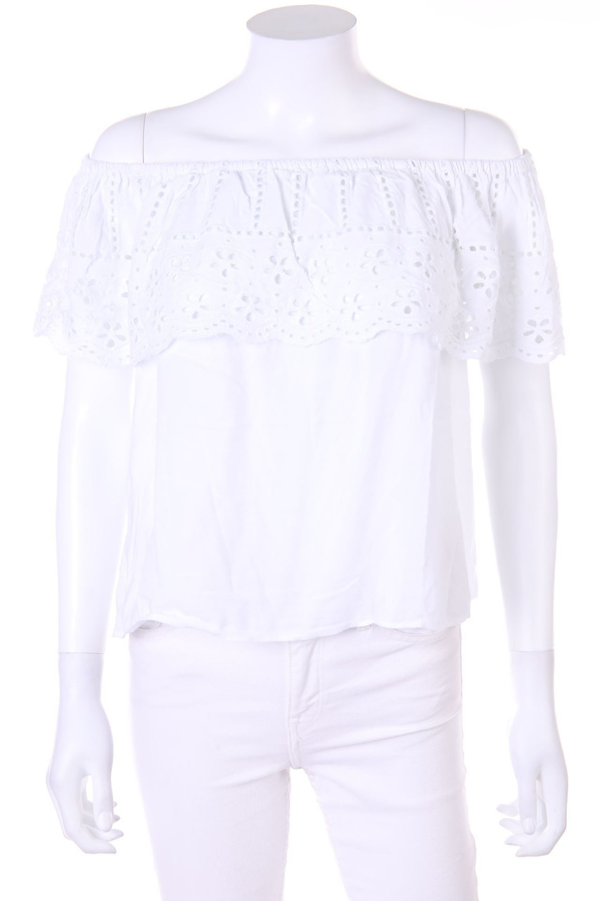 Chicorée - Volants-Boho-Blouse Top with Lace - XS