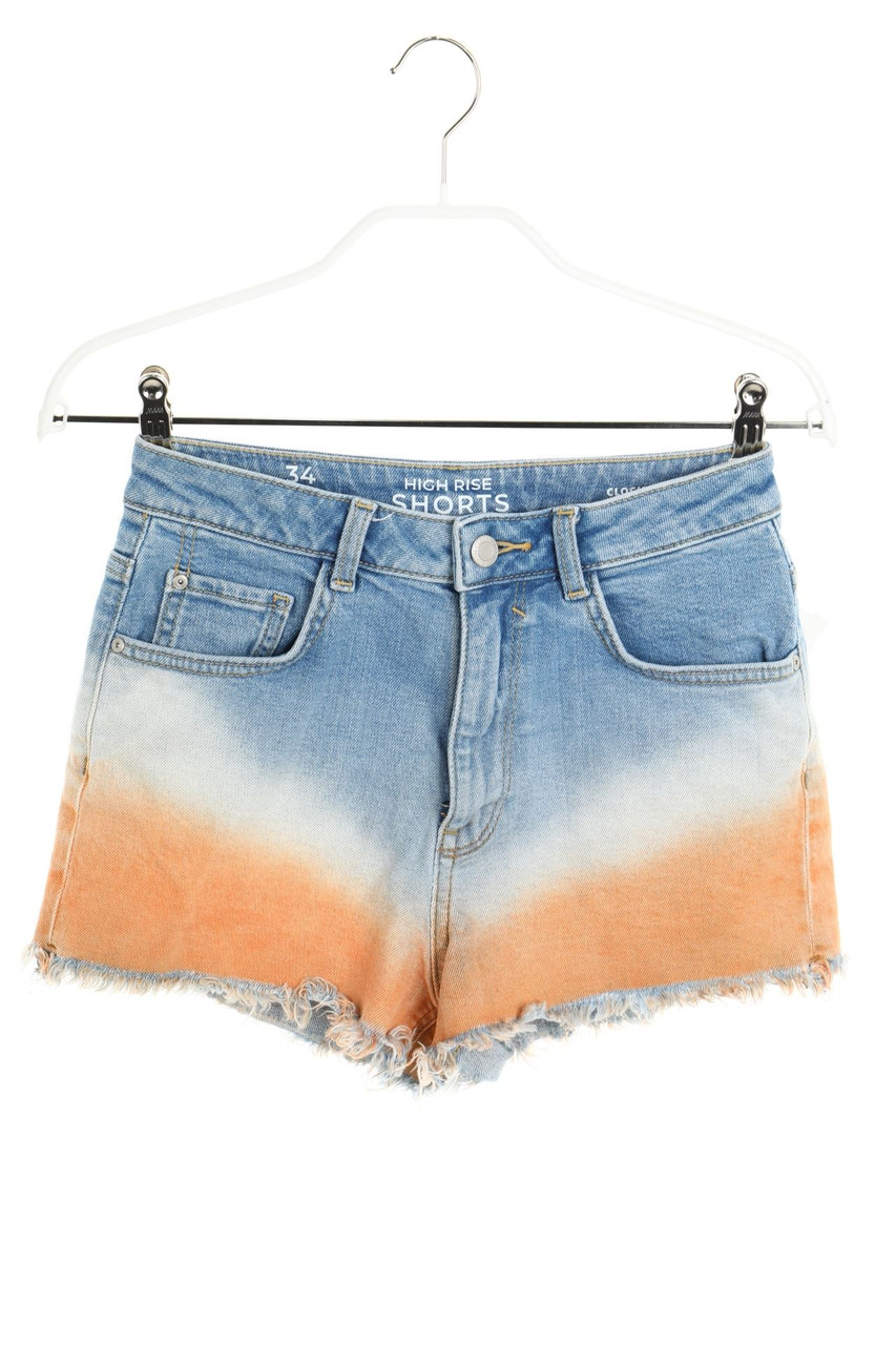 CLOCKHOUSE by C&A - Denim-Hotpants with Fringes - D 34