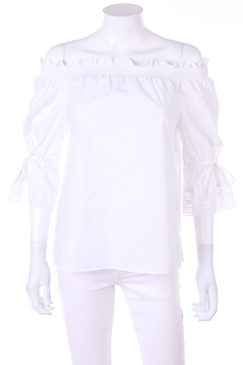 s.Oliver BLACK LABEL - Boho-Off-the-shoulder blouse with Lace - D 40