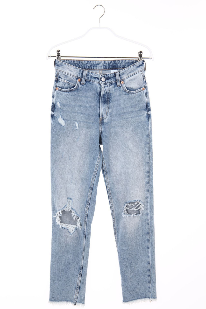 H&M - Destroyed Boyfriend-Jeans - D 32