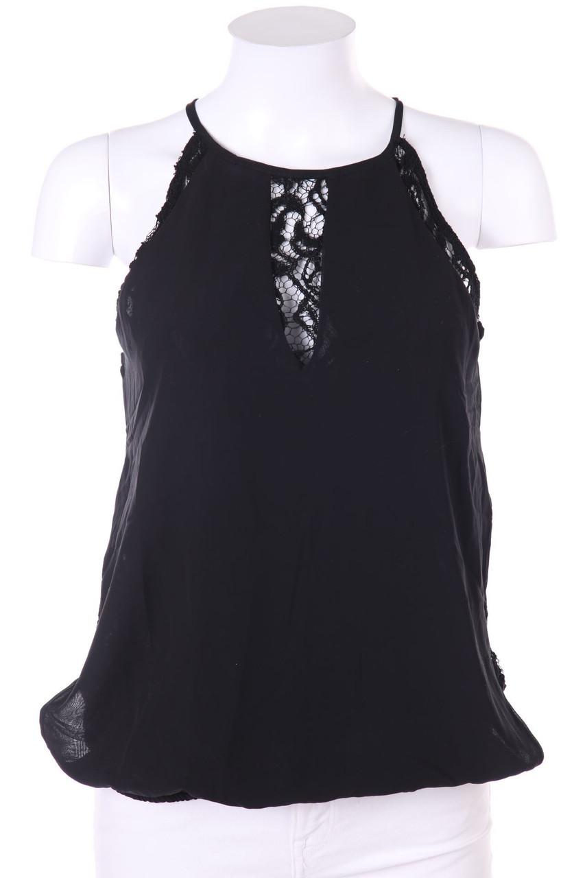 VERO MODA - Blusentop im Layer Look mit Spitze - XS