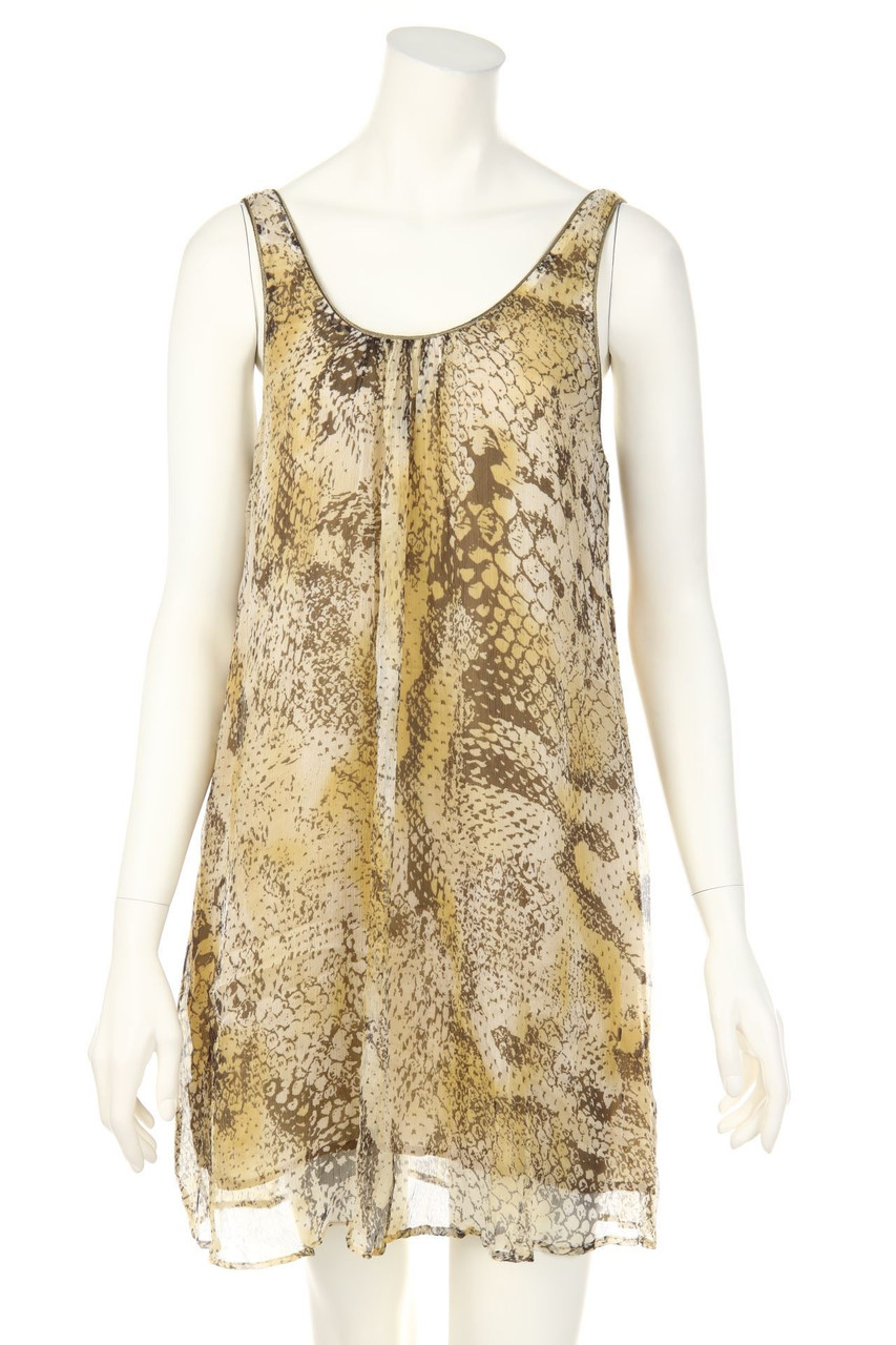 IKKS - Chiffon-Kleid mit Animal-Print - D 36-38