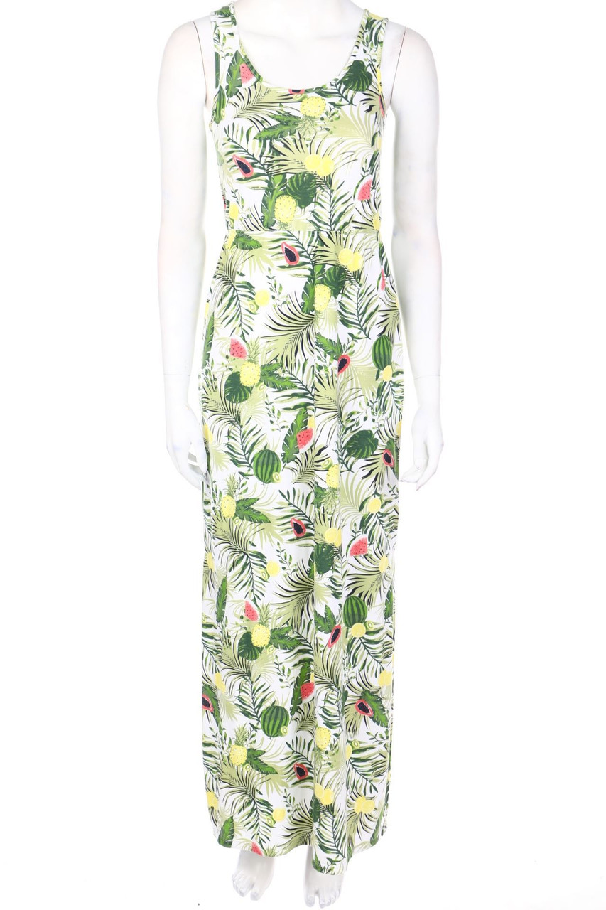 esmara - Maxi Dress, Jersey with Tropical Print - D 32-34