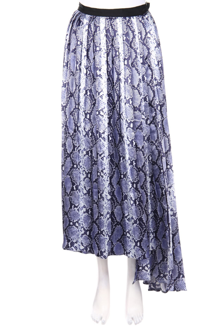 TOPSHOP - Wrap-Maxi-Pleated-Skirt with Animal Print - D 32