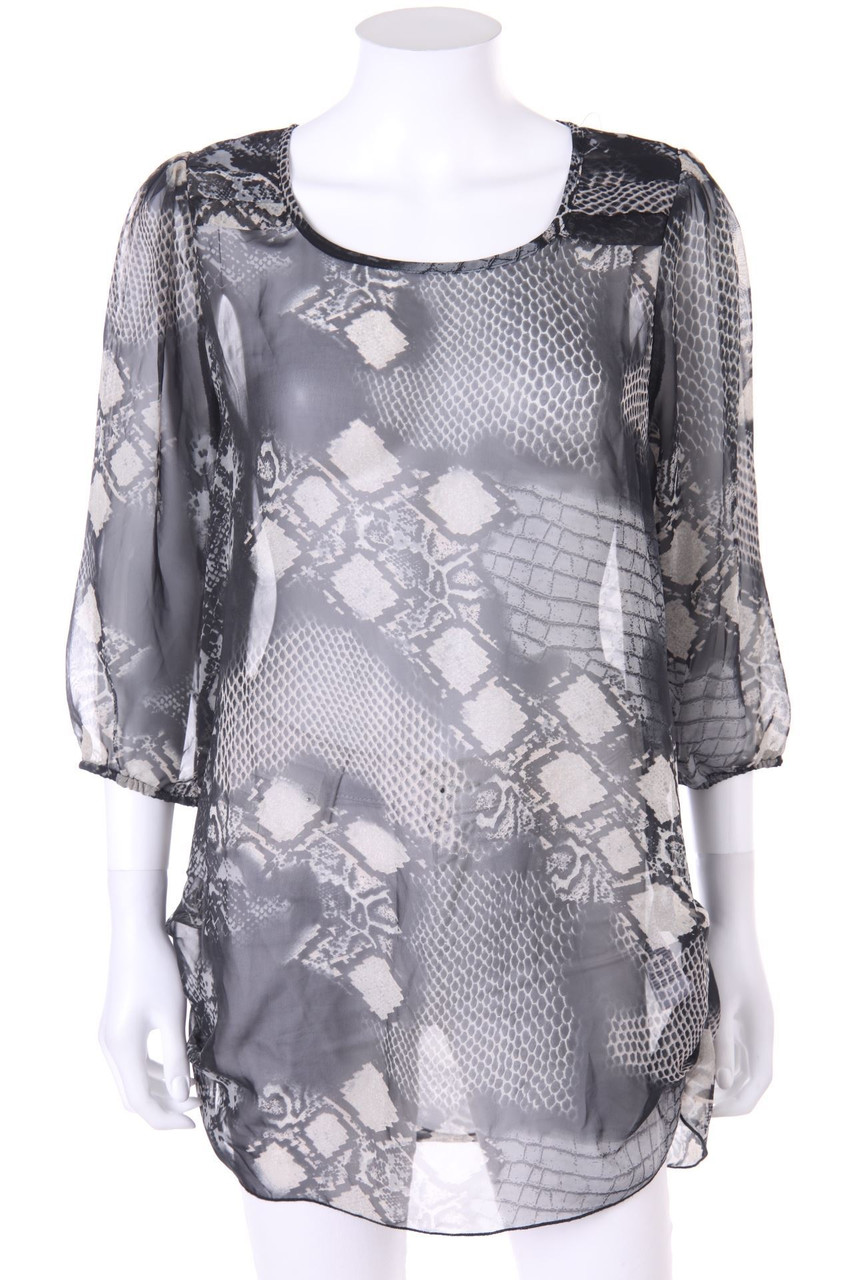 VERO MODA - Bluse mit 3/4-Ärmel mit Animal-Print - S