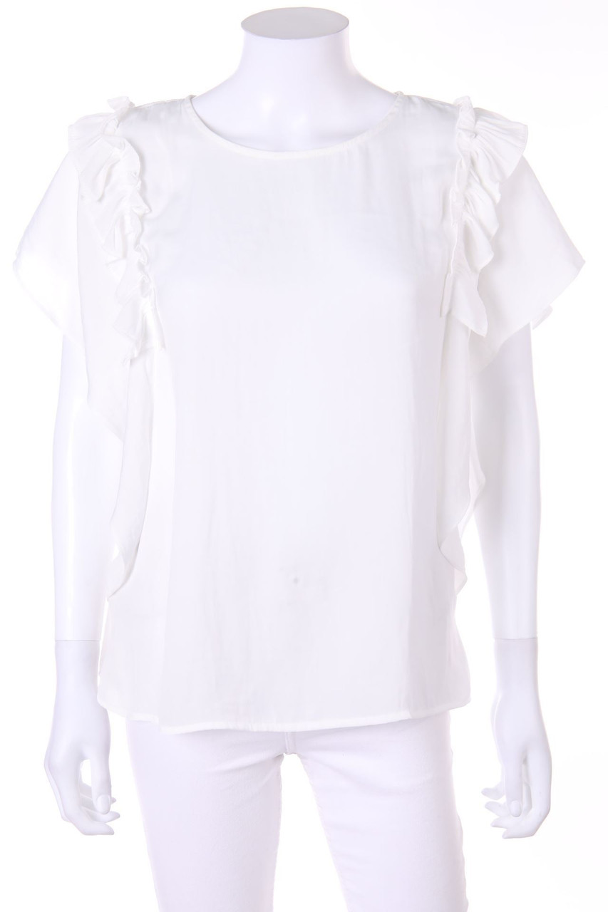 MANGO - Blusentop mit Volants - M