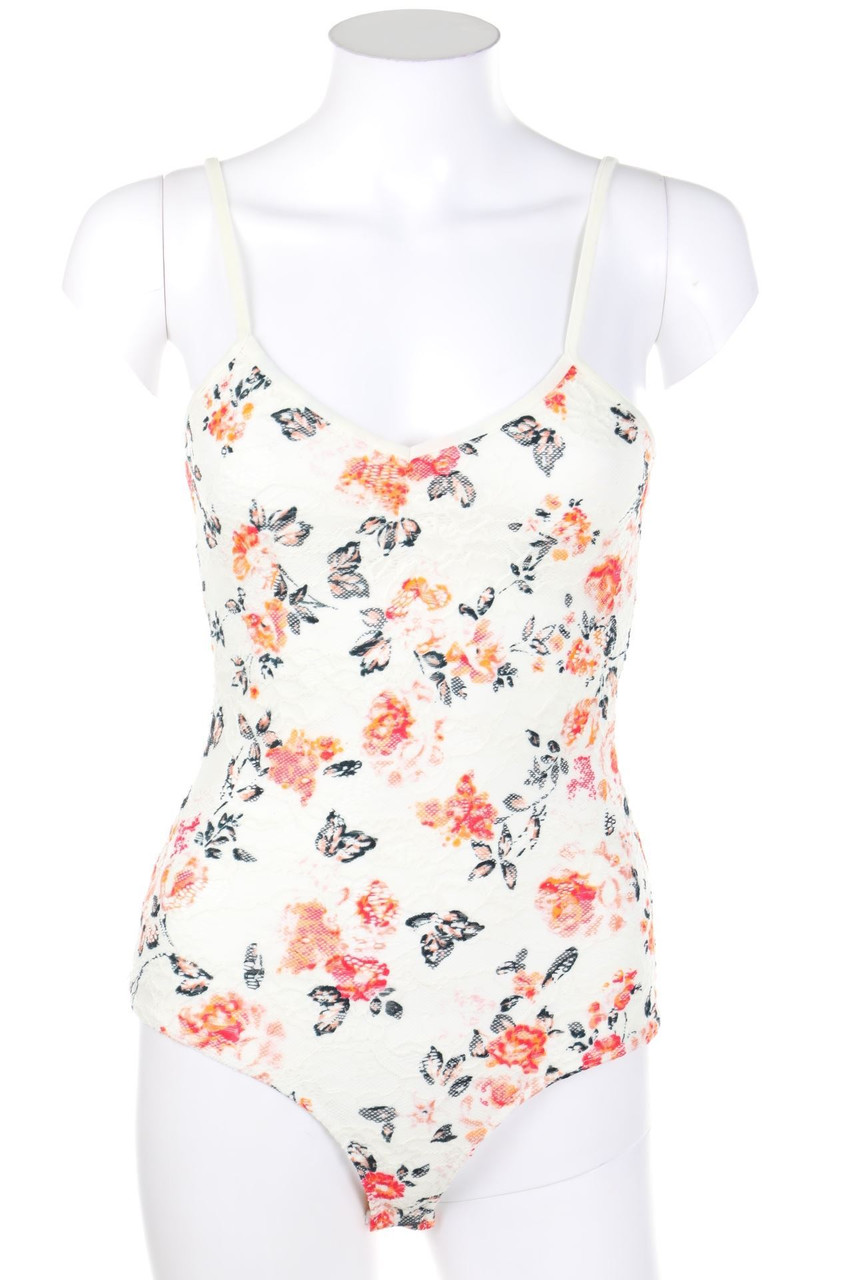 TALLY WEiJL - Lace-Sleveless Body with Flower Print - XS