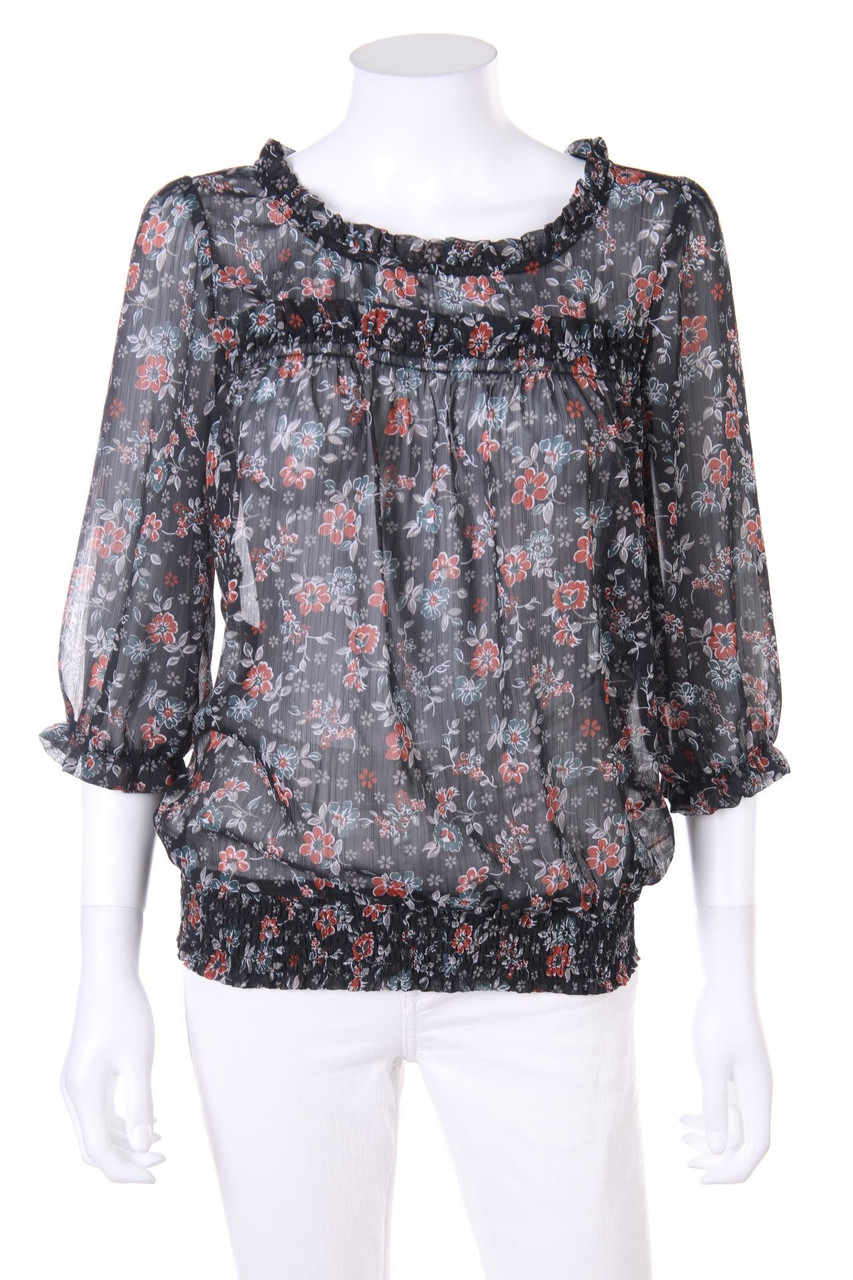 charlotte russe - Blouse with Flower Print - M