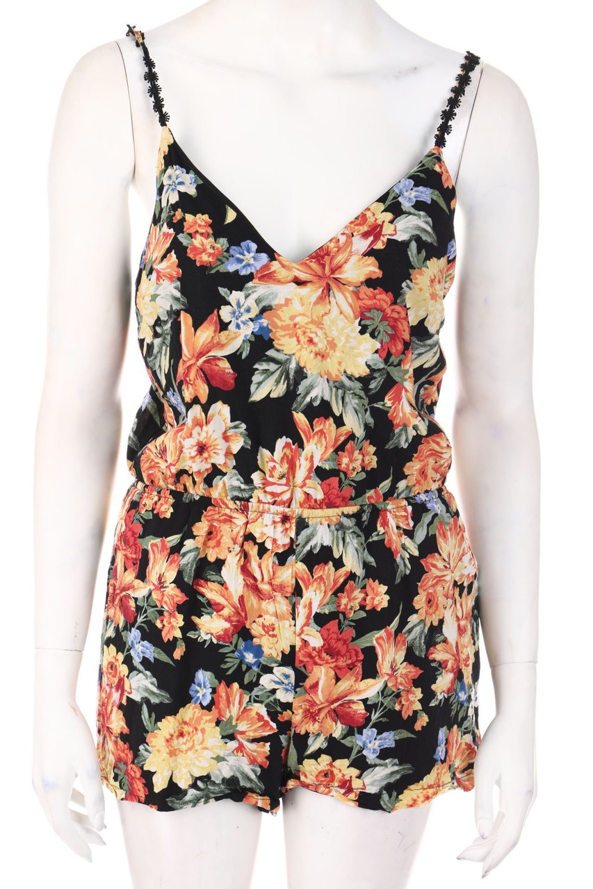 FOREVER 21 - Playsuit mit Blumen-Print - M