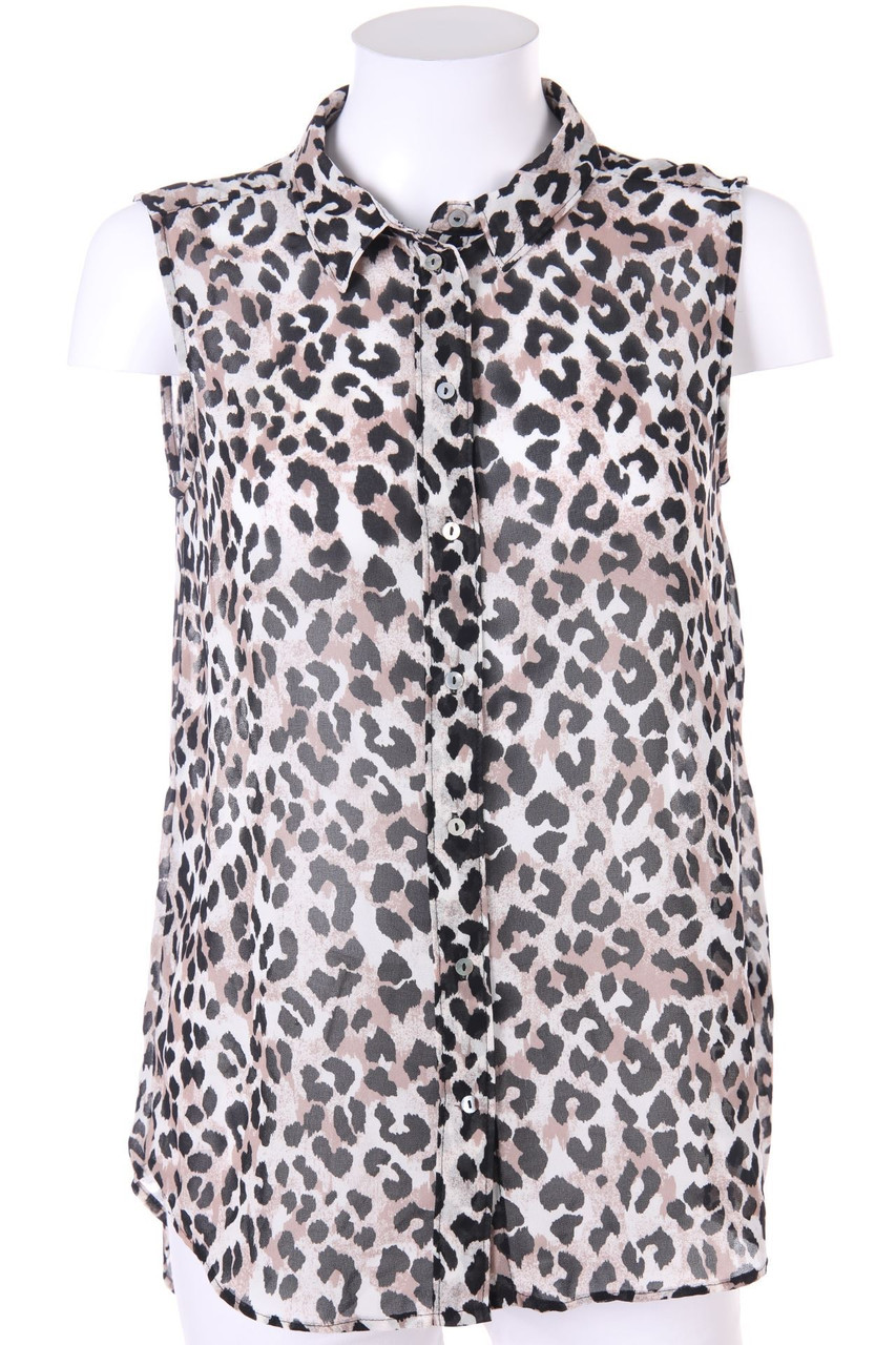 H&M - Blusentop mit Leo-Print - D 36