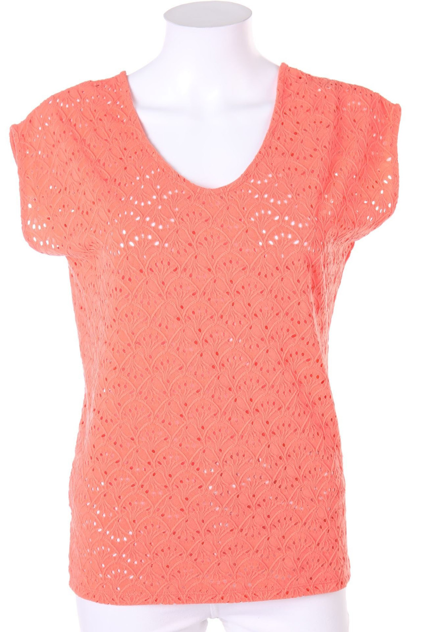 promod - Kurzarm-Bluse mit Cut-outs - D 40