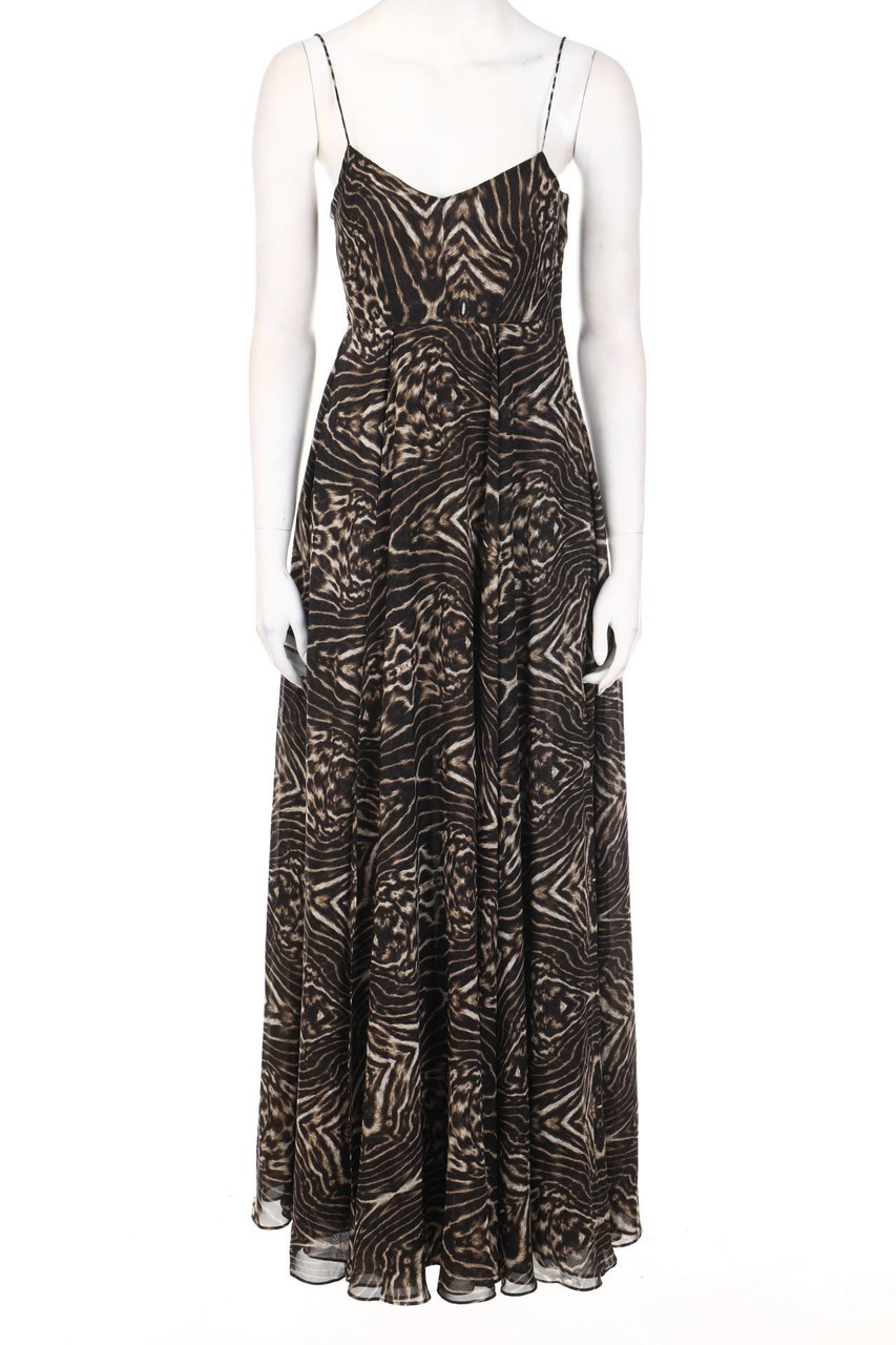 H&M - Maxi-Kleid mit Animal-Print - D 34