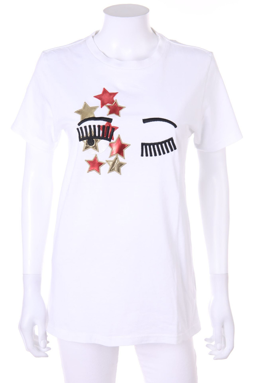 CHIARA FERRAGNI - Shortsleeve-Shirt with Print - S