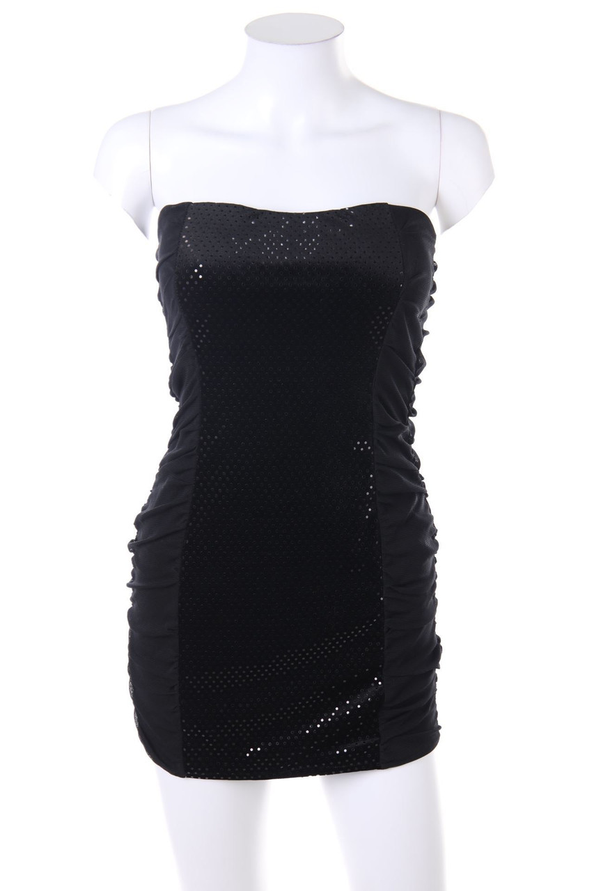 Ohne Label - Bandeau-Party-Kleid mit Pailletten - D 32