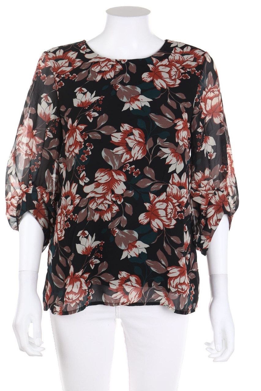 VERO MODA - Chiffon-Bluse mit 3/4-Ärmel - S