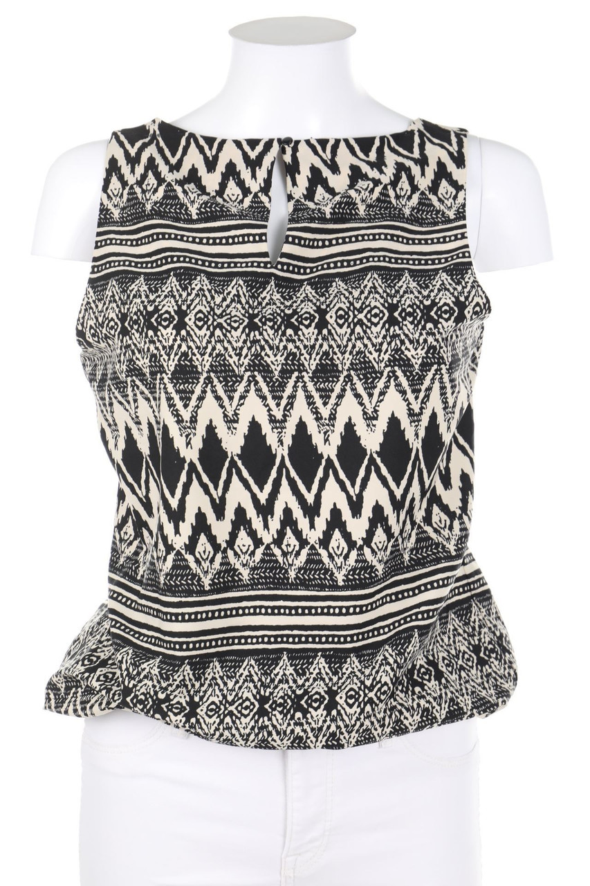 VERO MODA - Print-Blusentop mit Falten - S
