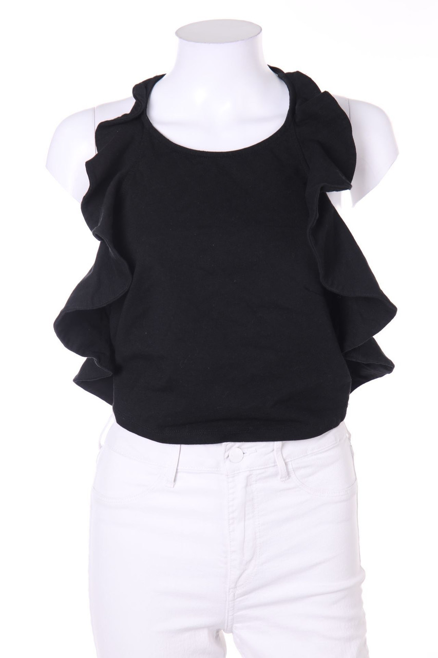 H&M - Neckholder-Top mit Volants - M