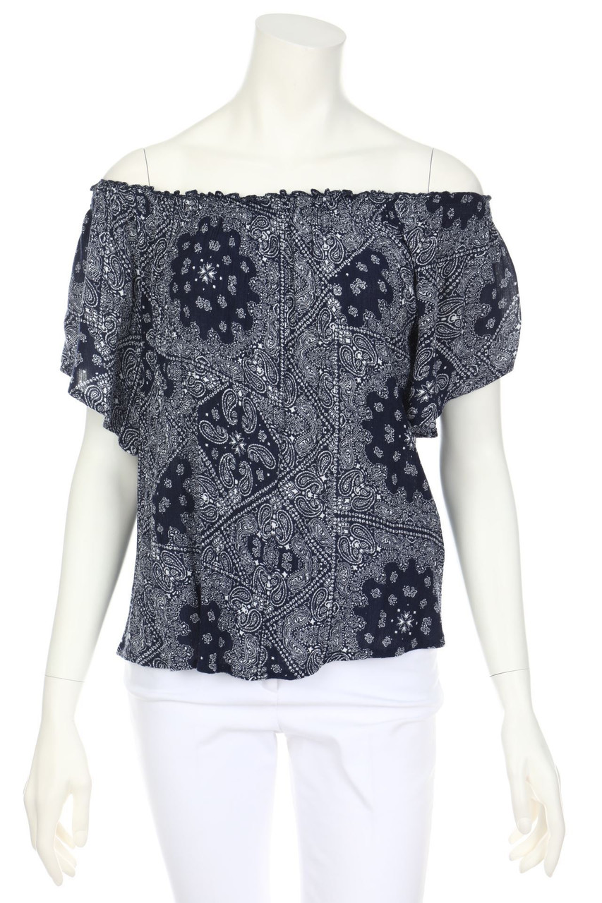 marée - Off-the-shoulder blouse with floral print - S