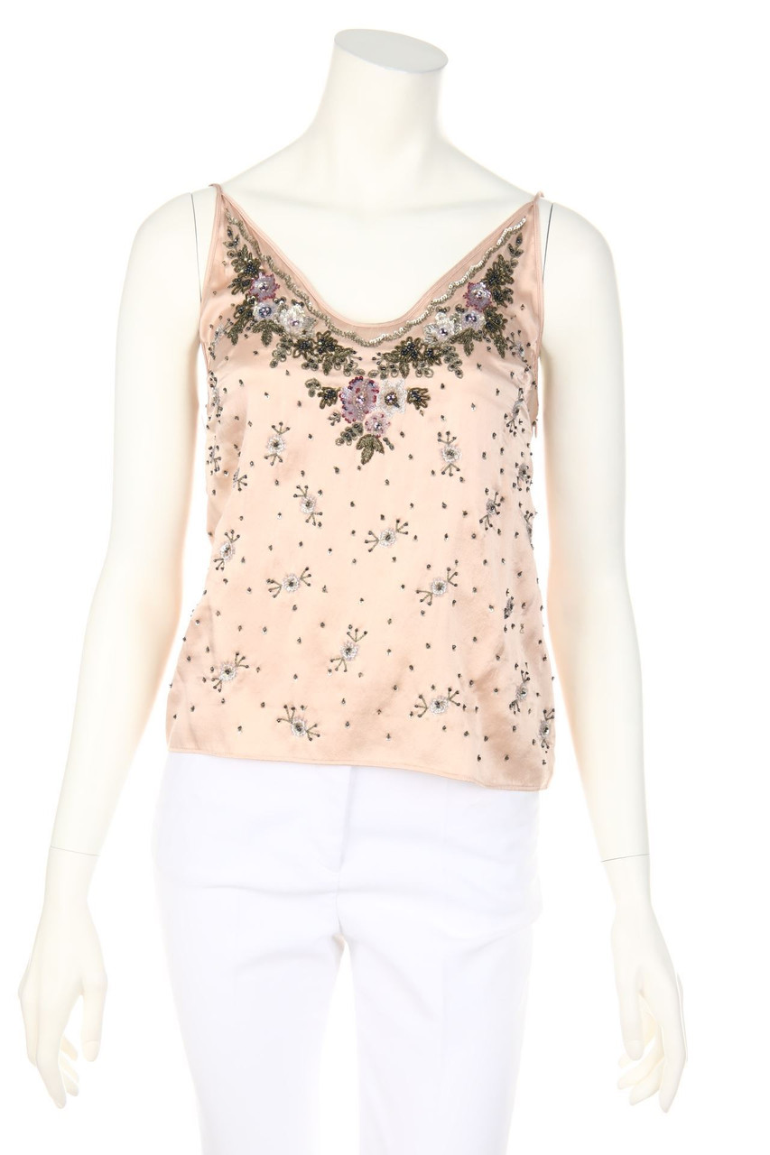 Max Mara - Blusentop mit Stickereien - D 36