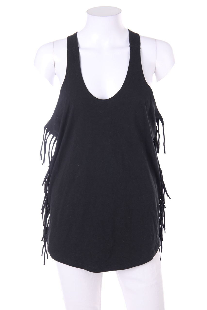 IRO - Racerback Top, Wool-Blend with Fringes - D 34