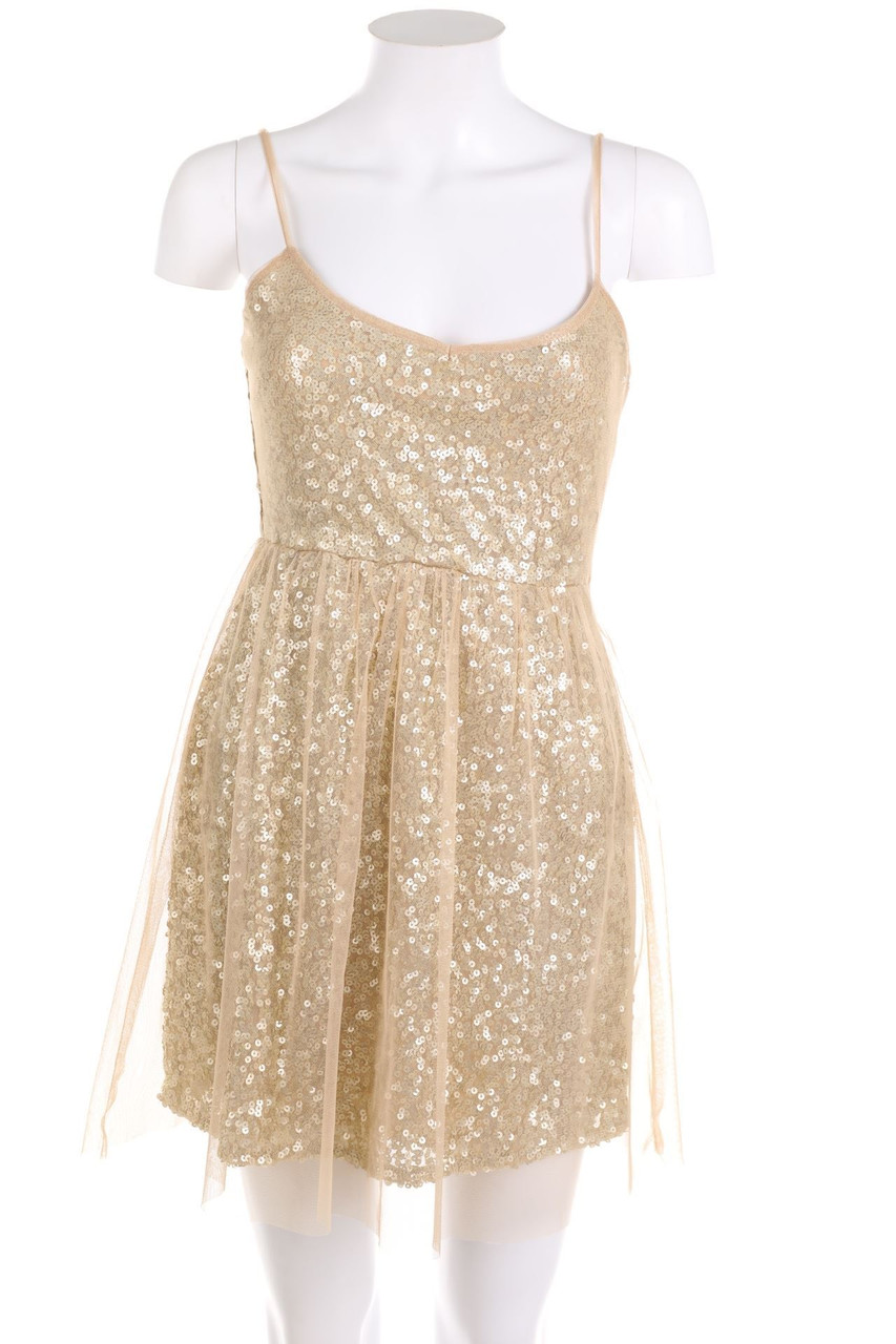 Bershka - Sequined Party Dress, Layer Look - S