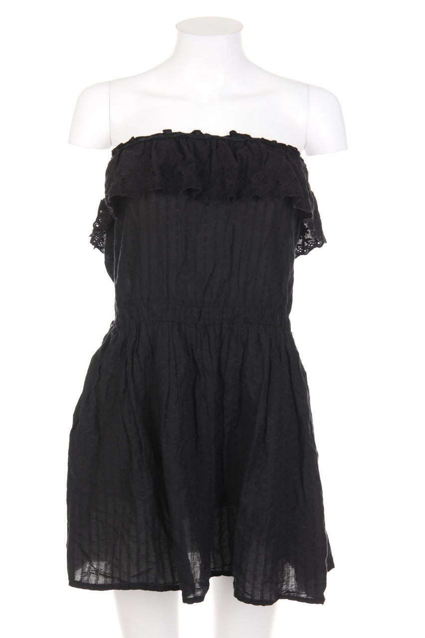 ZARA TRF - Bandeau-Dress with Volants - S