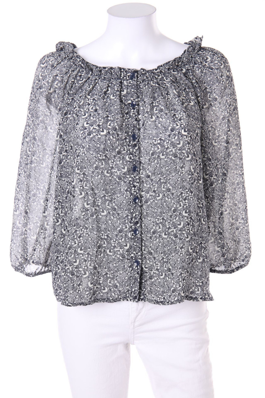 H&M - Print-Bluse mit 3/4-Ärmel - D 34