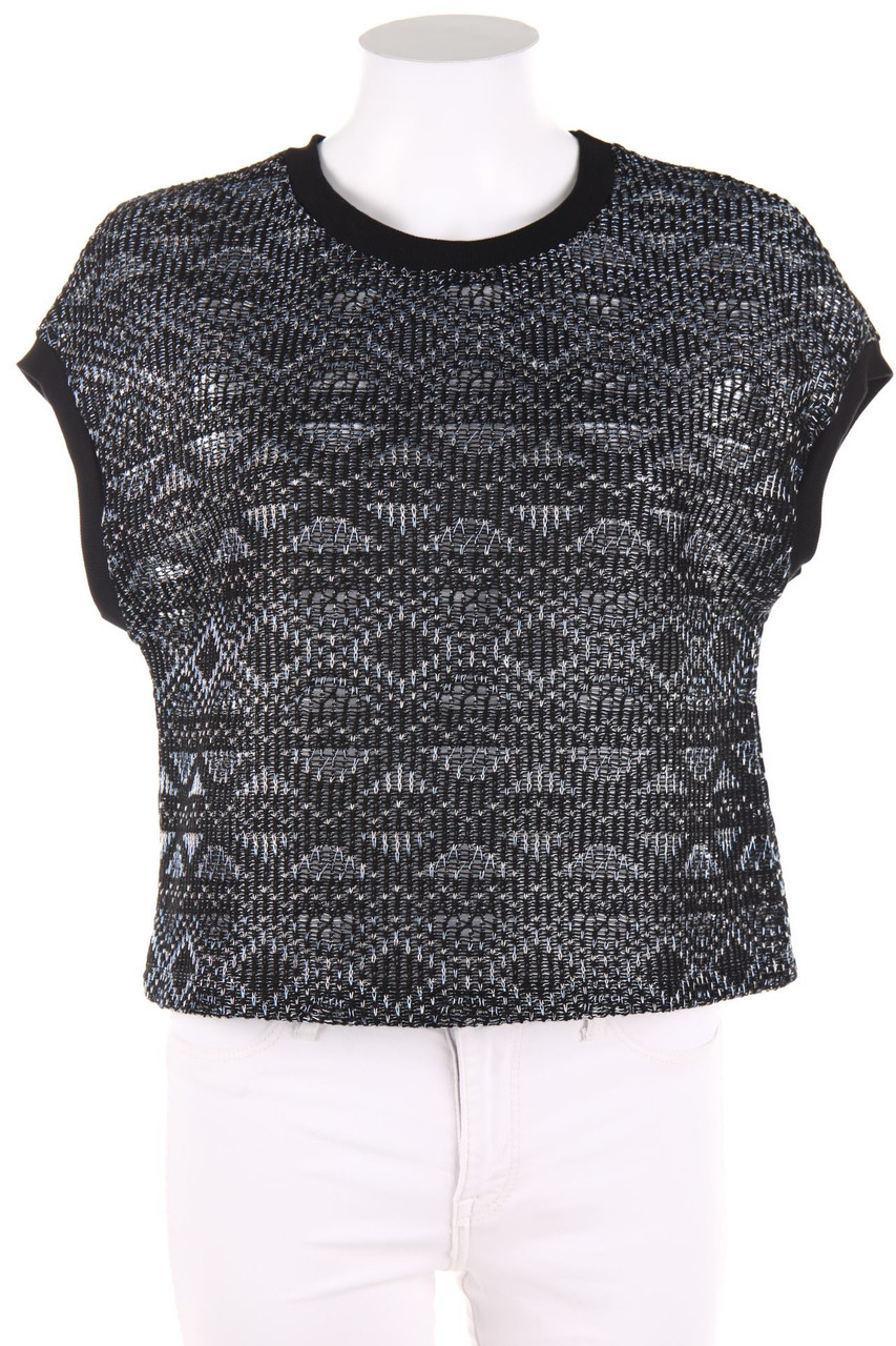 ZARA - Strick-Pullover mit Metallic-Effekt - S