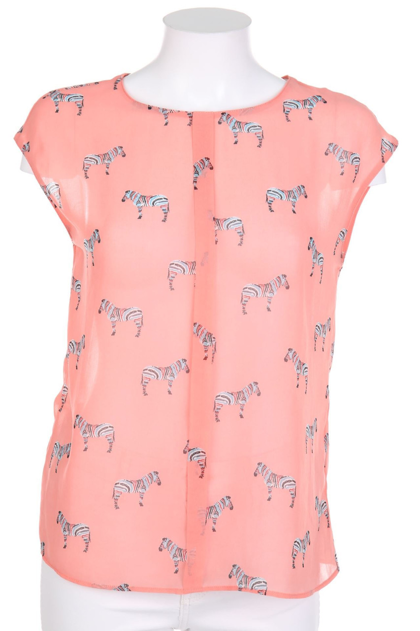 ZARA TRF - Blusentop mit Print - S