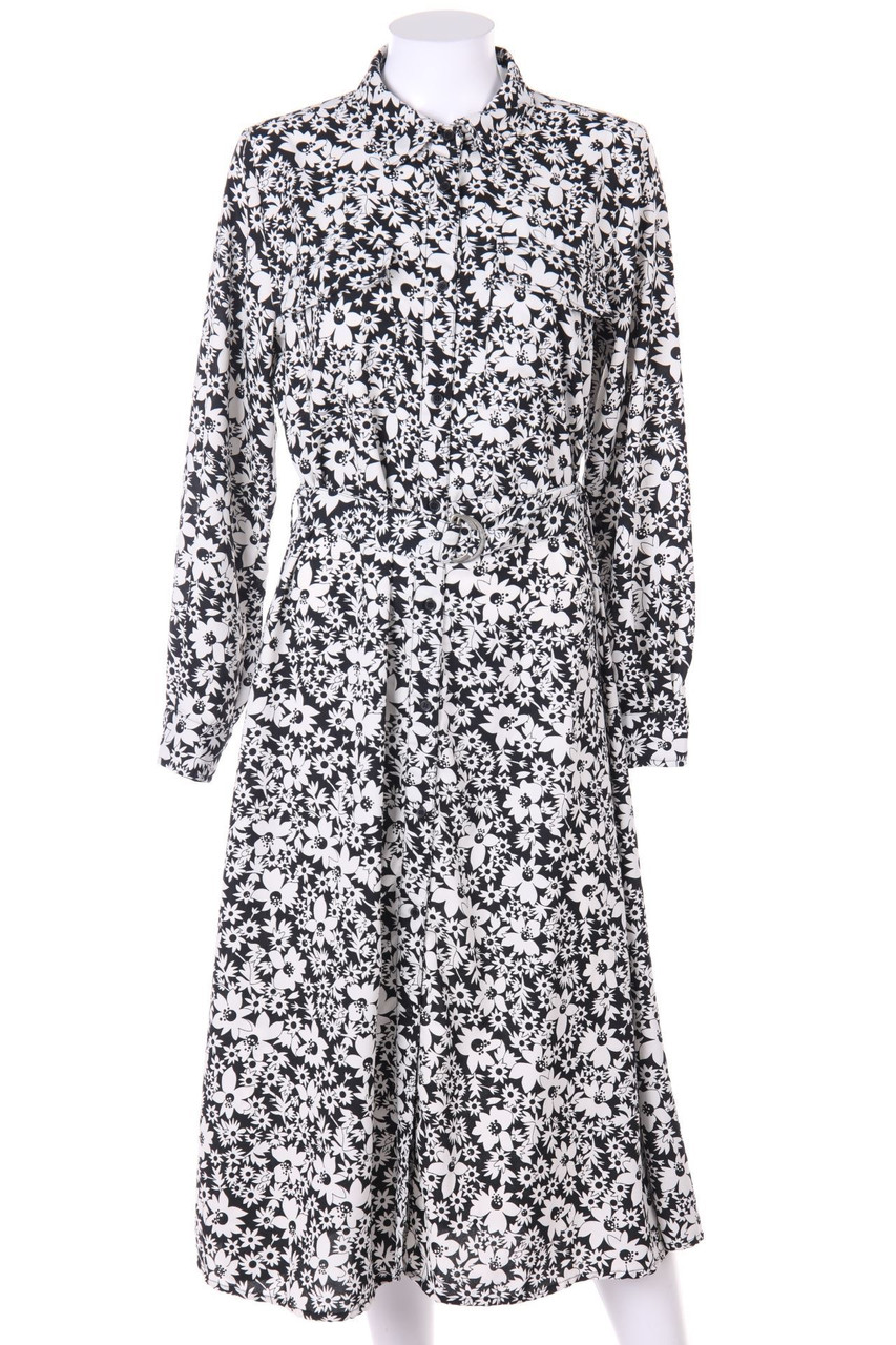 ONLY - Blusenkleid mit Blumen-Print - D 36